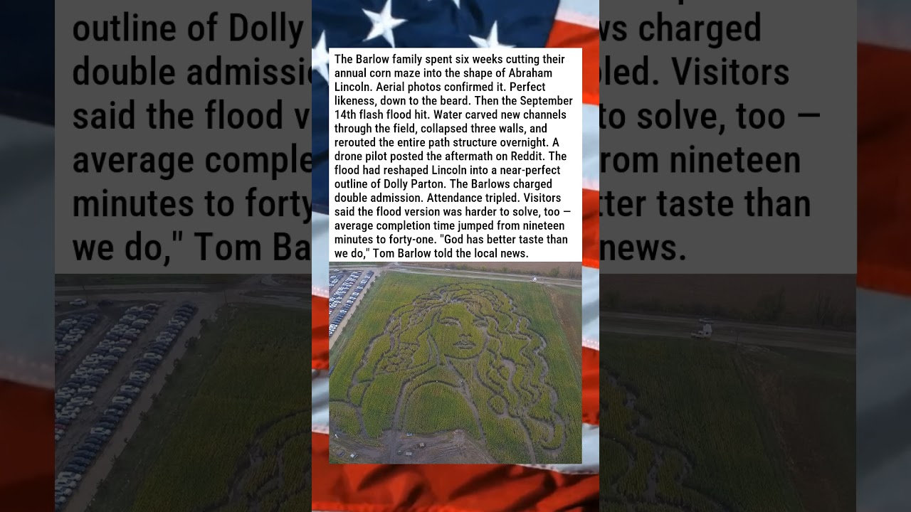 TOWN'S ENTIRE CORN MAZE REDESIGNED BY A FLOOD 🌽🌊😂