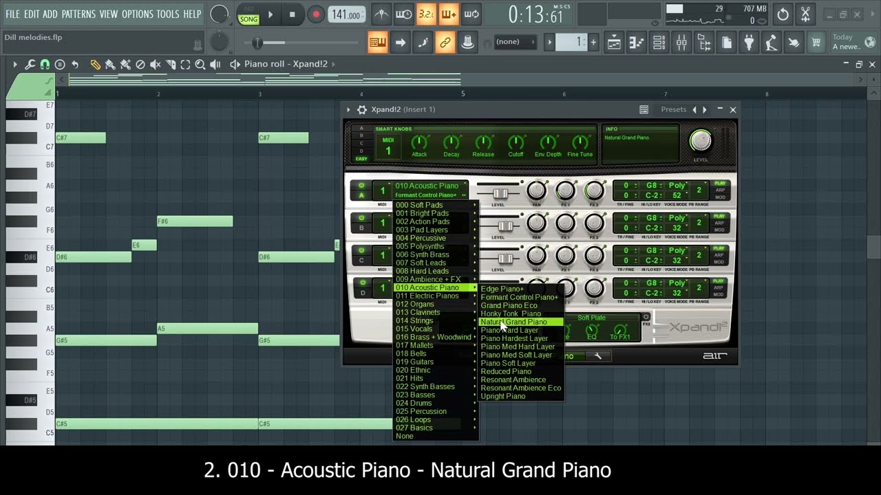 5 Dark Drill Melody Sounds in Xpand!2 - FL Studio 21