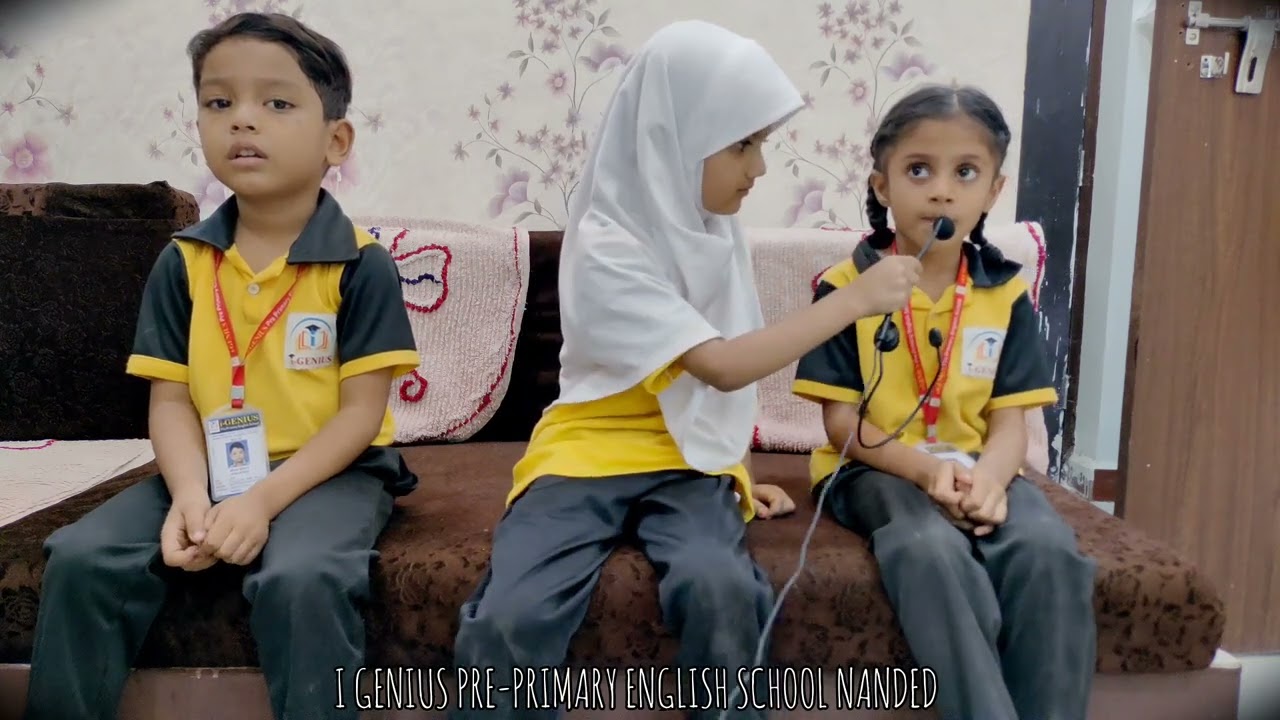 Surah Al-Kauser recitation at I Genius Pre-Primary English School Nanded