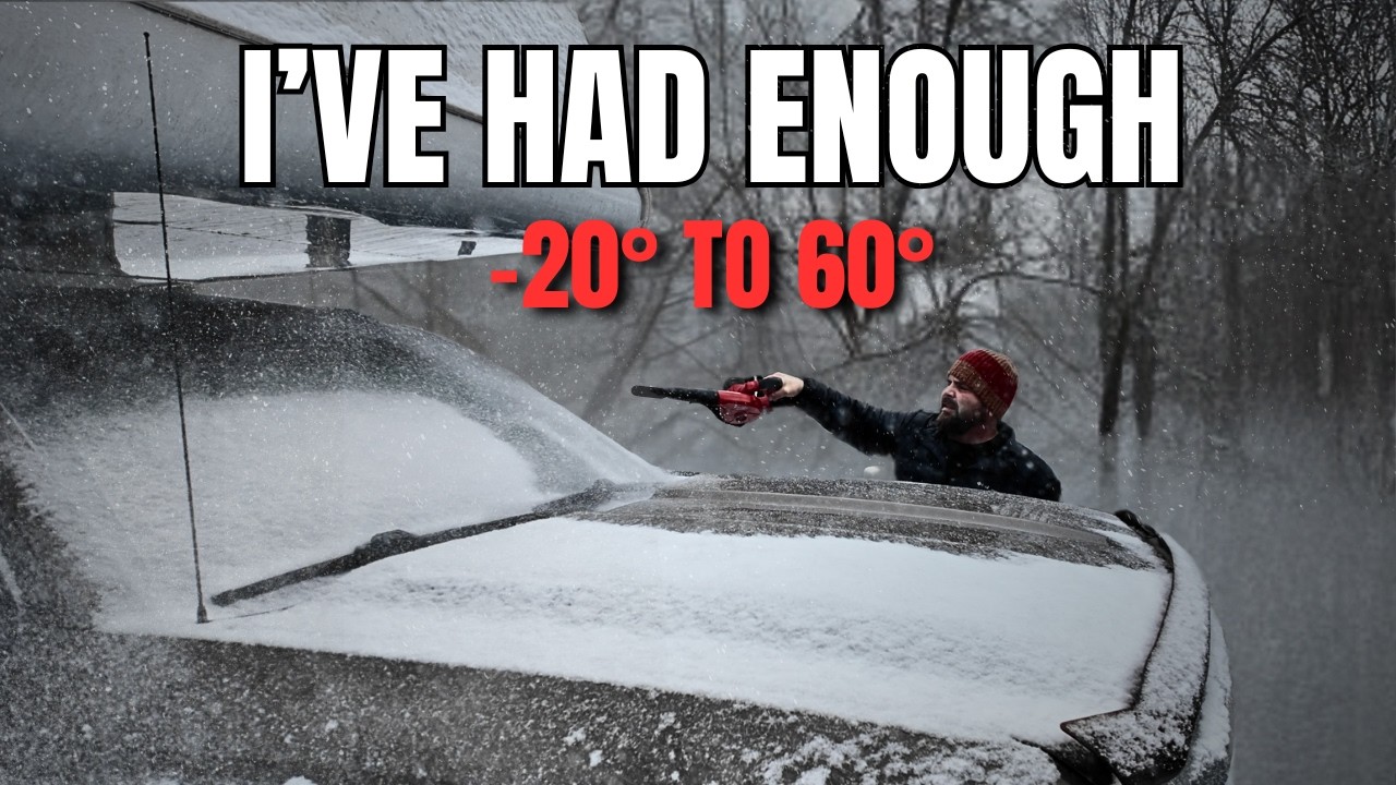 I Can't Take It! - I'm Escaping From Snow and Extreme Cold Temperatures