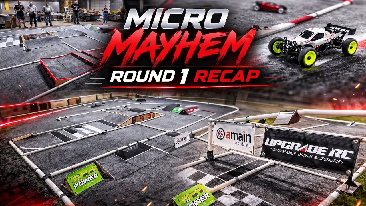 Micro Mayhem Round 1. Today we kick of the Point series for Losi Micro B Racing