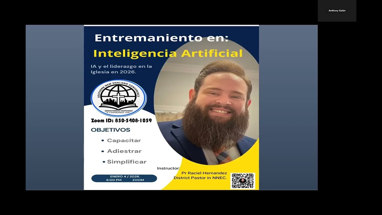 Entrenamiento en Inteligencia Artificial por el Pr. Raciel Hernández