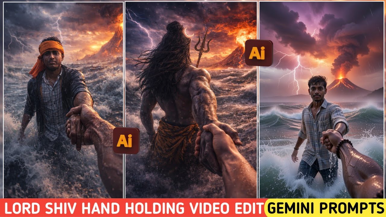 Lord shiv hand holding ai video editing | Mahadev hand ai video editing |Trending ai video editing