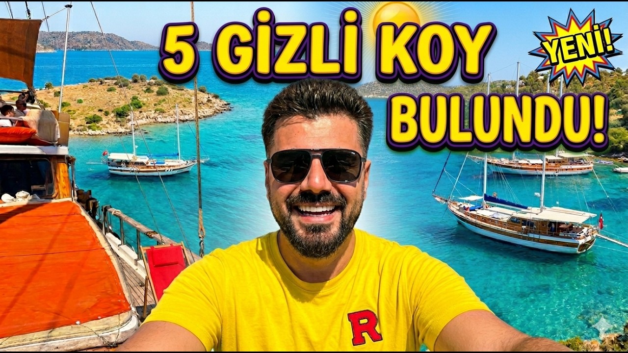 BODRUM GİZLİ KOYLARDA BİR GÜN GEÇİRMEK! |  4 Rota / Bodrum Tekne Turu