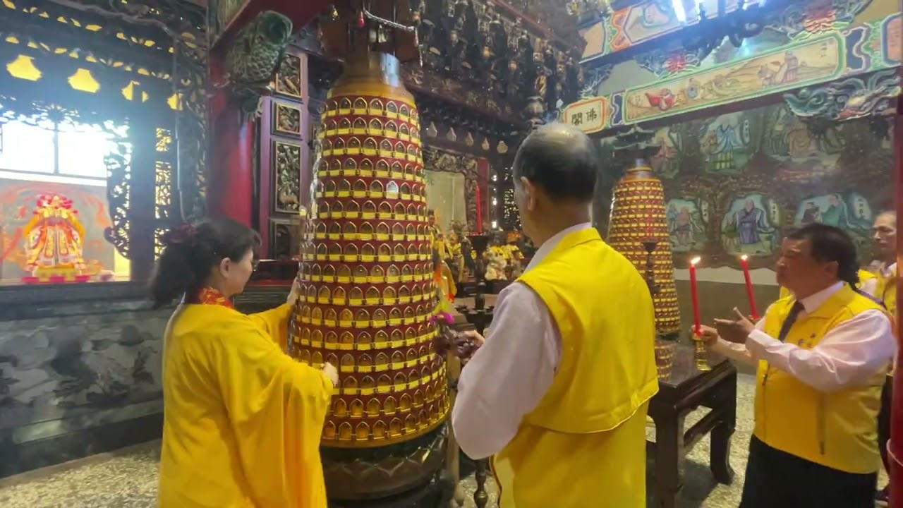 紫明宮115年農曆1月9日安奉神明斗燈、光明燈、太歲燈