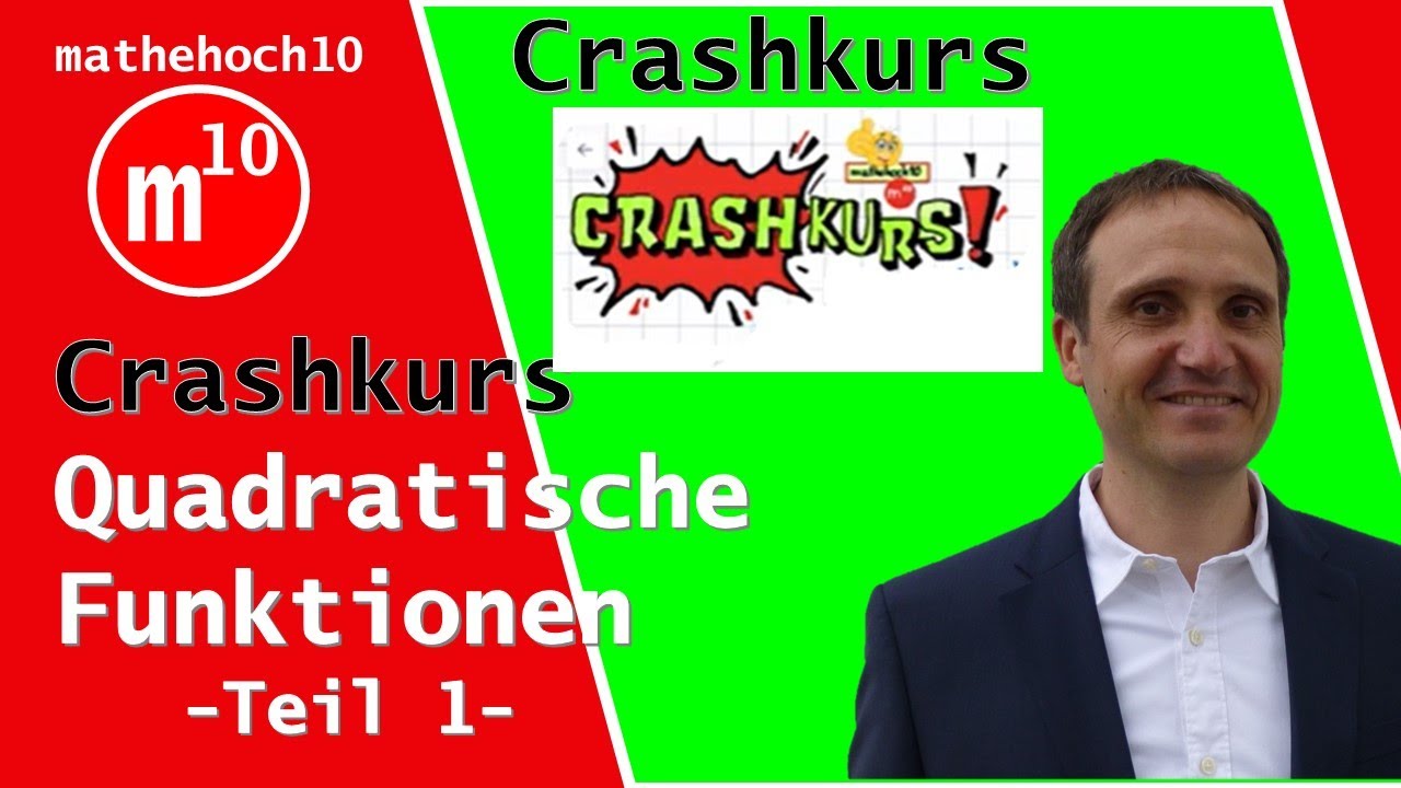 CRASHKURS quadratische Funktionen Teil 1 ALLES I mathehoch10 I einfach erklärt
