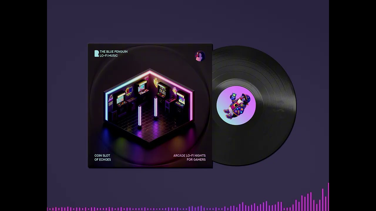 🎮 Coin Slot of Echoes 🎧✨ |The Blue Penguin Lo-Fi Records|🕹️🎮 Arcade Lo-Fi Nights For Gamers