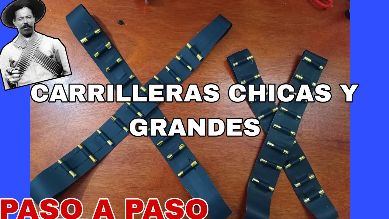 CARRILLERAS REVOLUCIONARIAS PARA NIÑOS Y ADULTOS,CARRILLERAS CHICAS Y GRANDES PASO A PASO 
