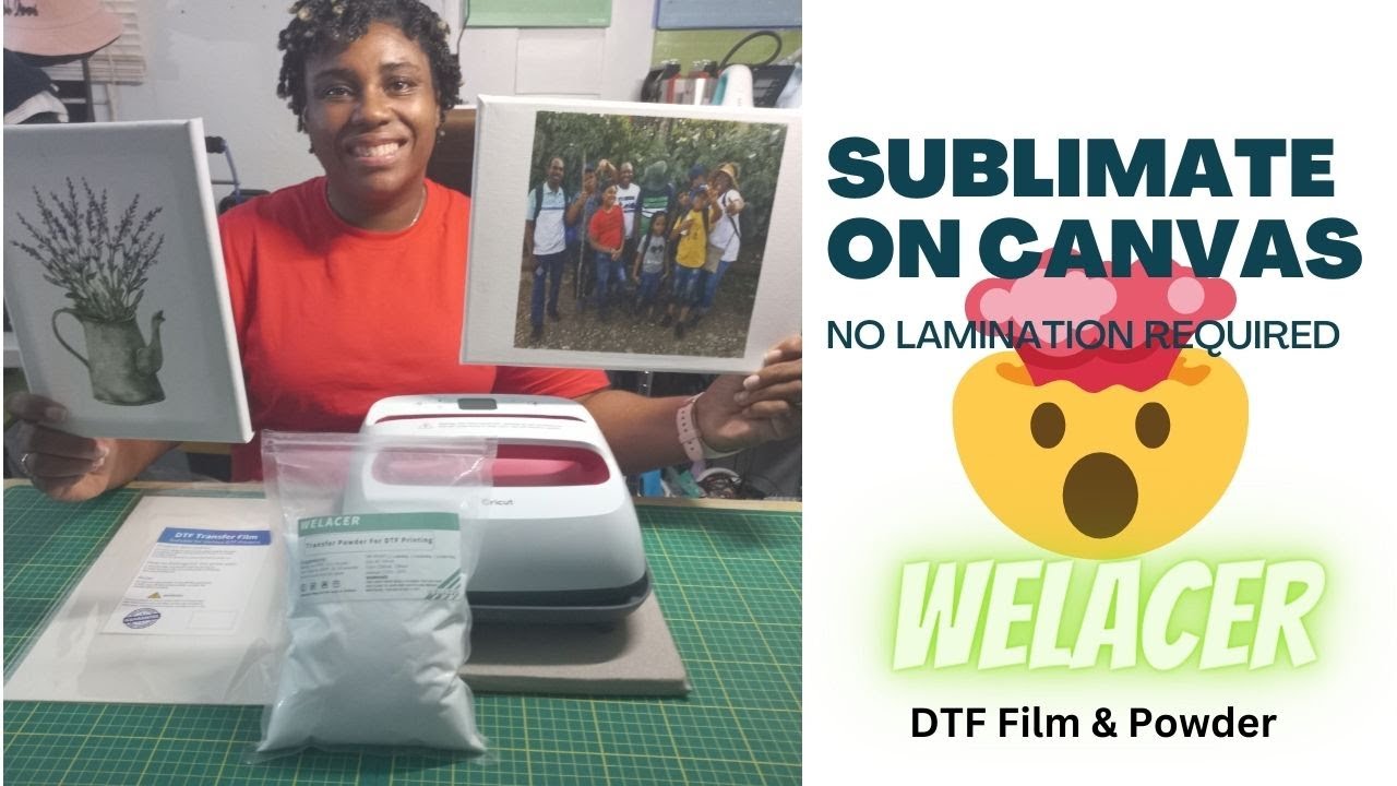 Welacer DTF Powder & Film|photo Sublimation on Canvas