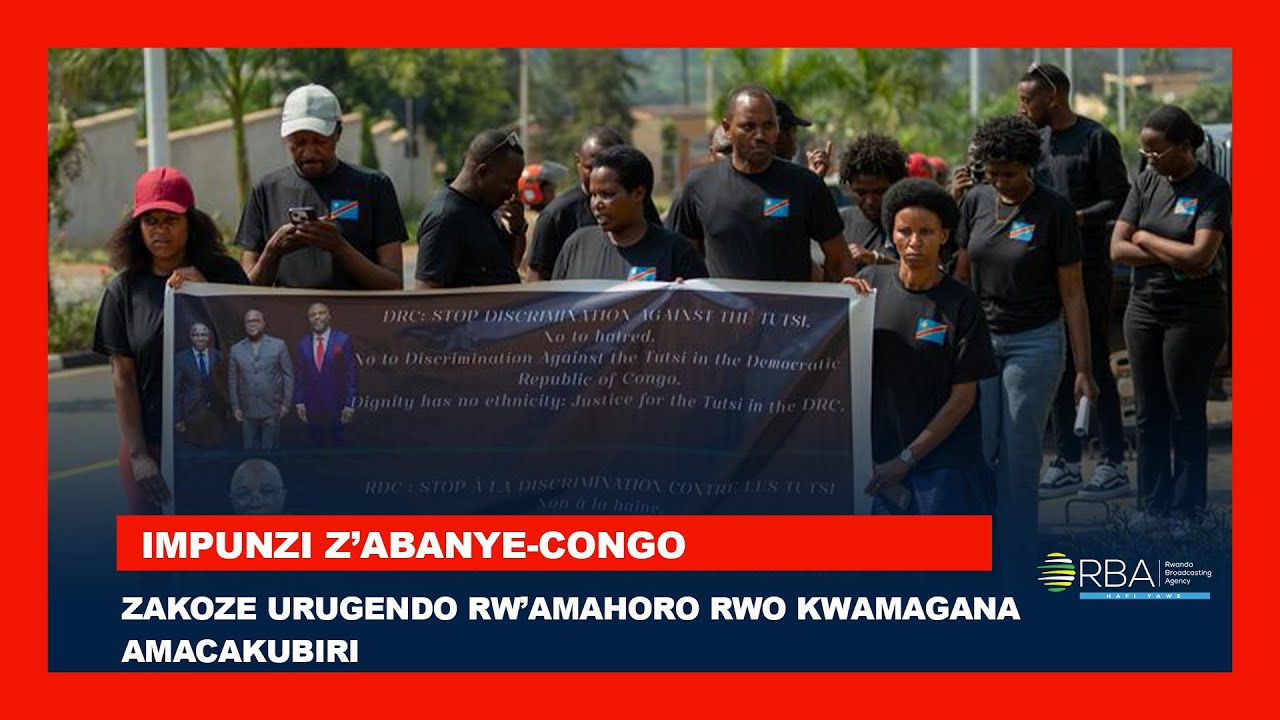 Impunzi z'Abanye-Congo ziba mu Rwanda zakoze urugendo rw&rsquo;amahoro rwo kwamagana amacakubiri