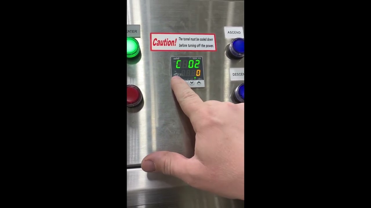 HT Azbil Temp Controller F to C Instructional