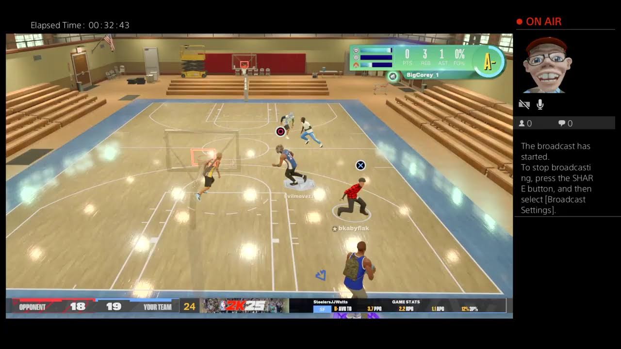LiL' RaCheTT's Live PS4 Broadcast of: 2k25 CRiPPs HooD BaLLiN' WaLk oNs (PF)  ( Episode #09 )