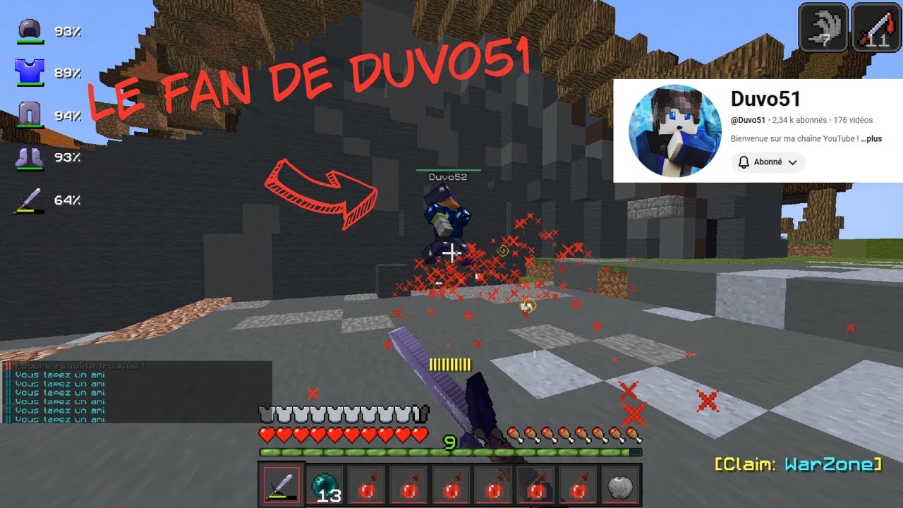 ON TUE LE PLUS GROS FAN DE @Duvo51+ PVP DANS L'END   | (ALKAZIA V15) #02 (resultat concours)