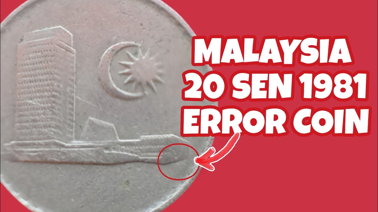 Die Defect | Error Coin Cacat Malaysia 20 Sen 1981 Duit Syiling Salah Cetak