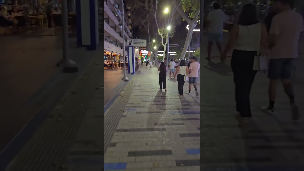 Benidorm midnight walk !!!! September 