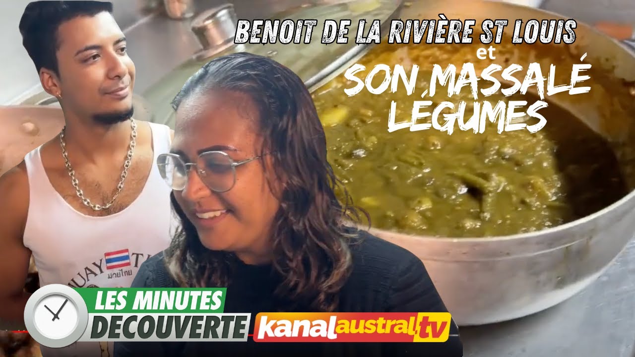 Benoit de la rivière St Louis et son massalé de légume - KANAL AUSTRAL.TV