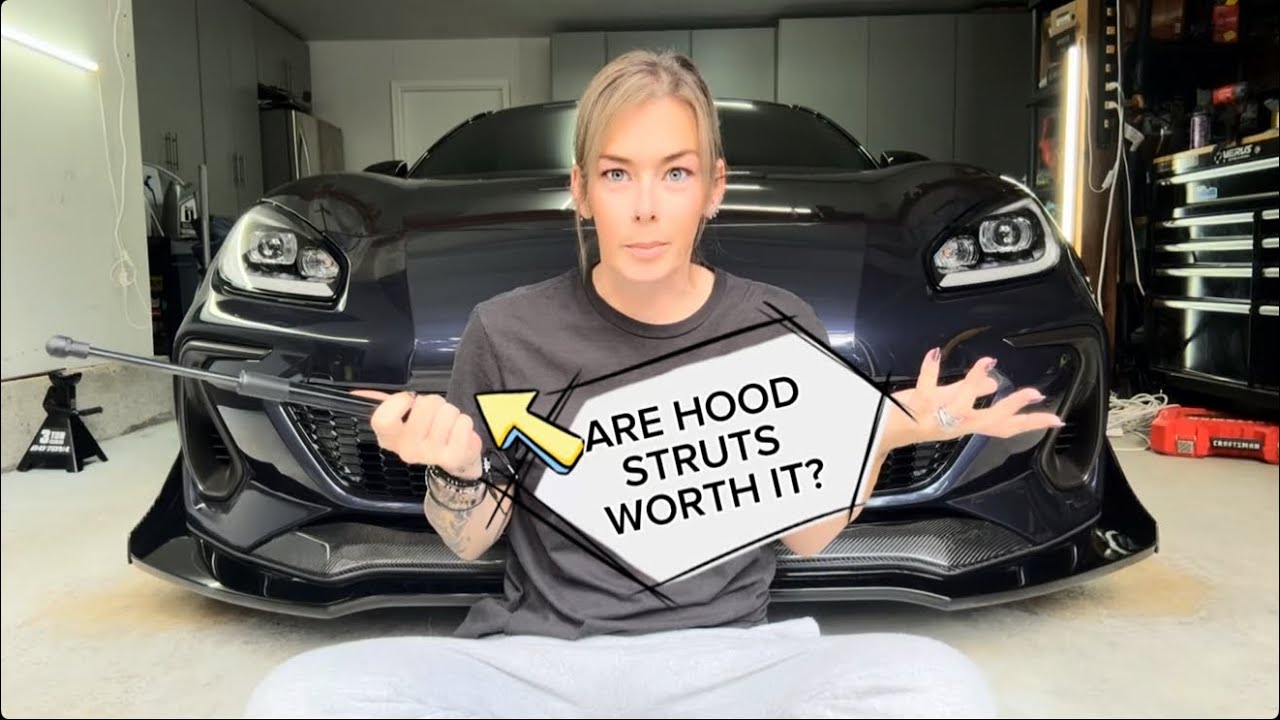 Hood Strut installation on a 2025 BRZ 