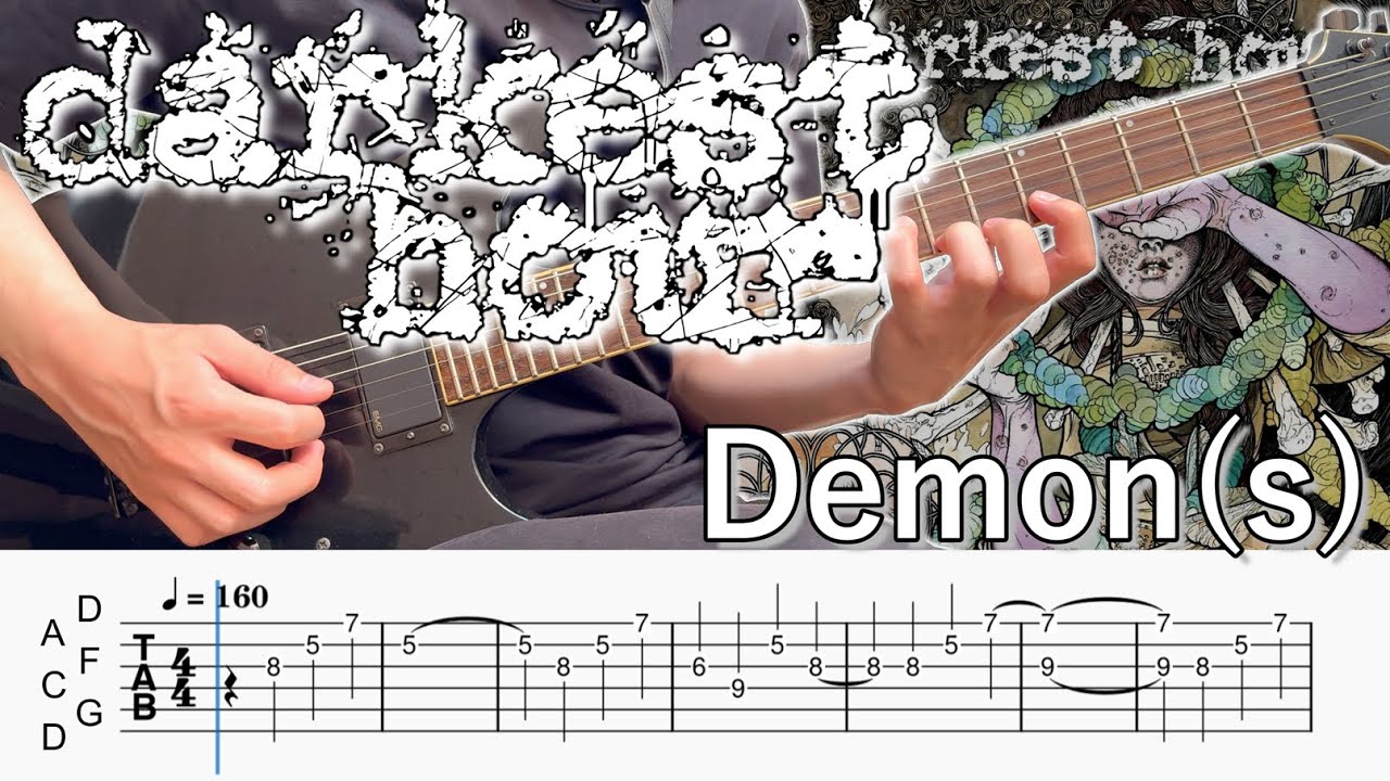 Demon(s)  / Darkest Hour (screen TAB | guitar lesson)