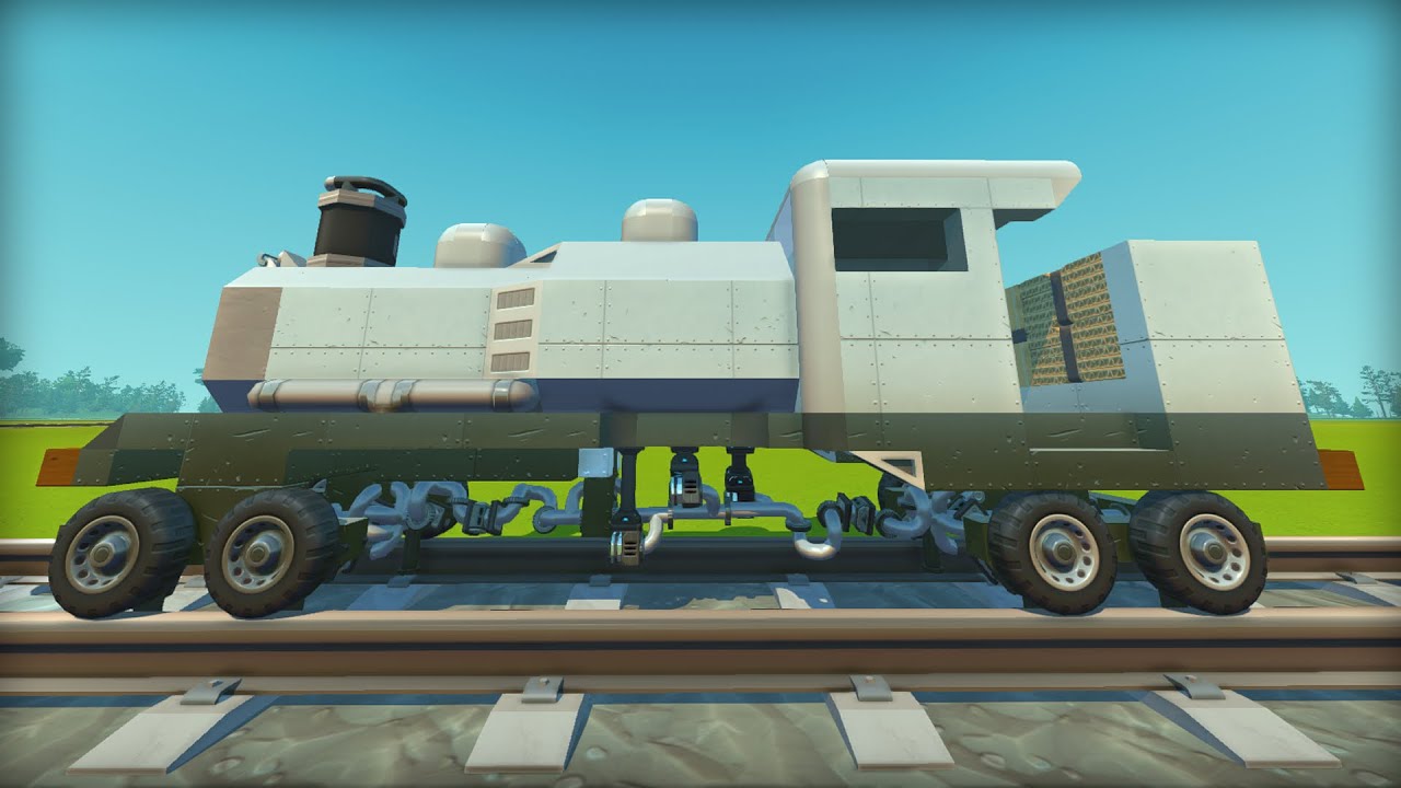 I Built a Piston Powered Gear Train with Internal Drive Mechanisms in Scrap Mechanic!