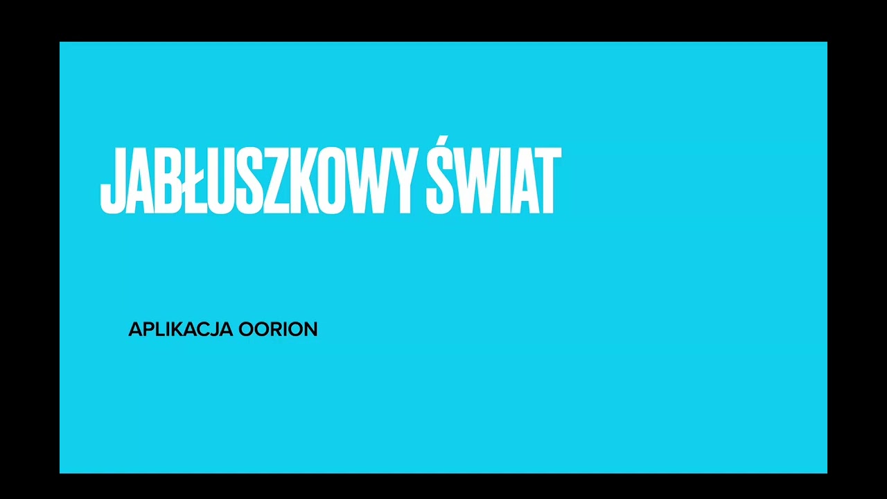 OORION CZYLI KOLEJNA APLIKACJA DO ROZPOZNAWANIA OTOCZENIA