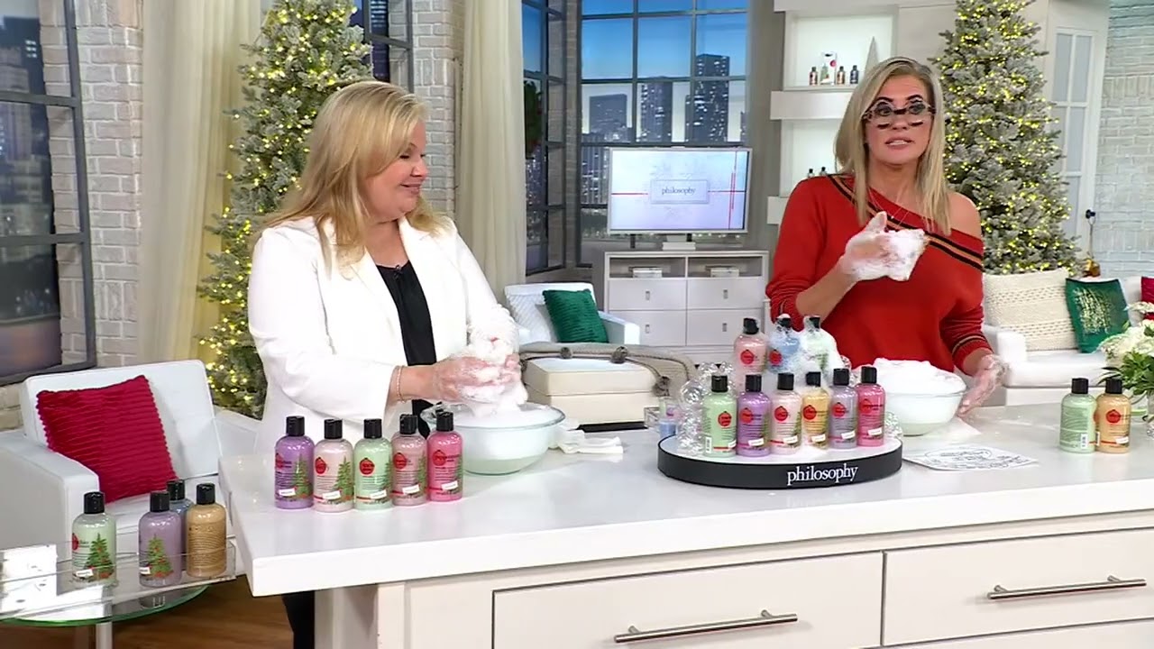 philosophy once upon a holiday 9-piece 8oz shower gel collection on QVC