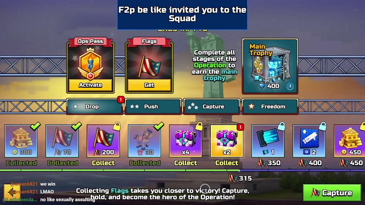 Doing the new Liberty Ops Event in Pixel Gun 3D