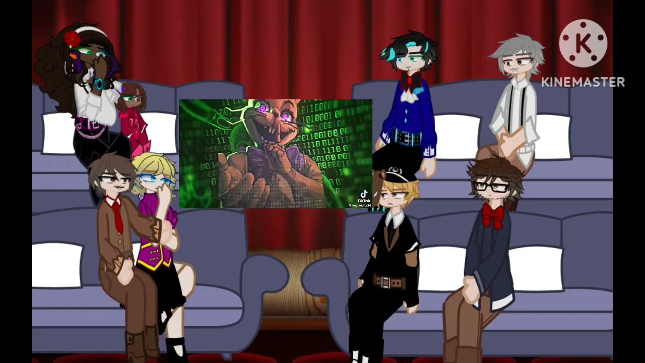 HH & Fnaf react fnaf 2 movie [ #hazbinhotel x #fnaf ] H&F au / Afton&whittman family au #gachaclub 
