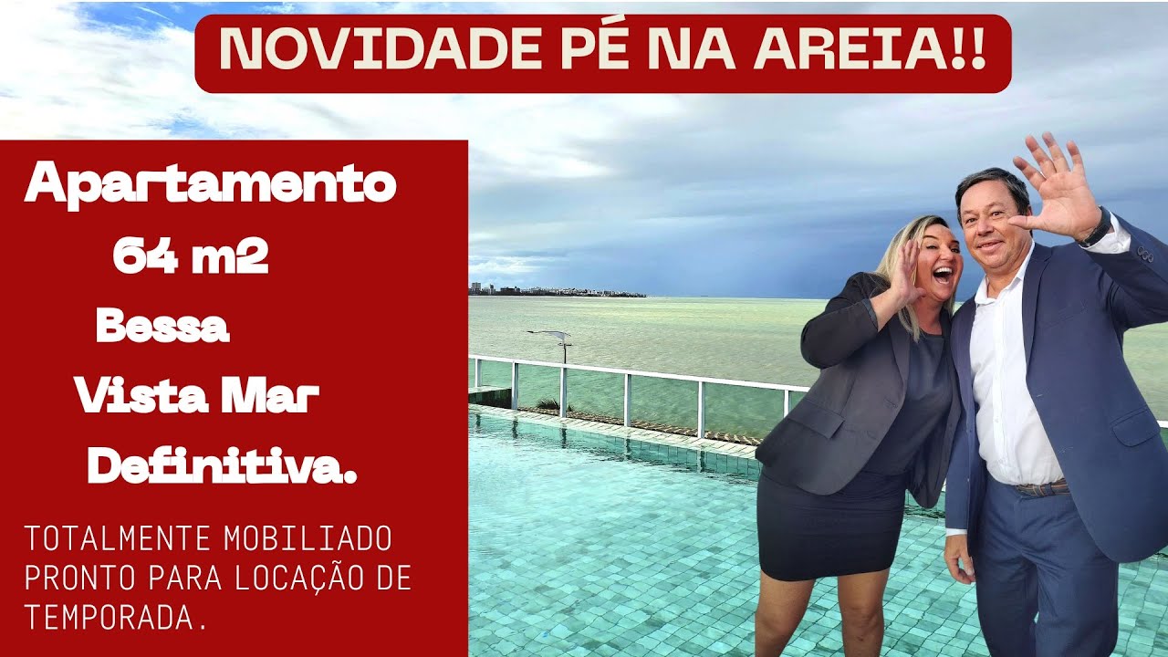 Apartamento Vista Mar Frente Mar praia do Bessa em João pessoa.