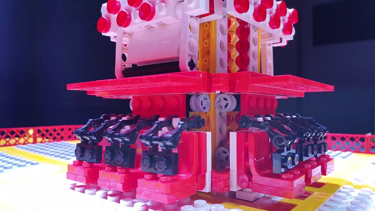 LetsGoRides FreeFallTower (Tour de chute libre)  *** Manège / Attraction Foraine en Lego ***