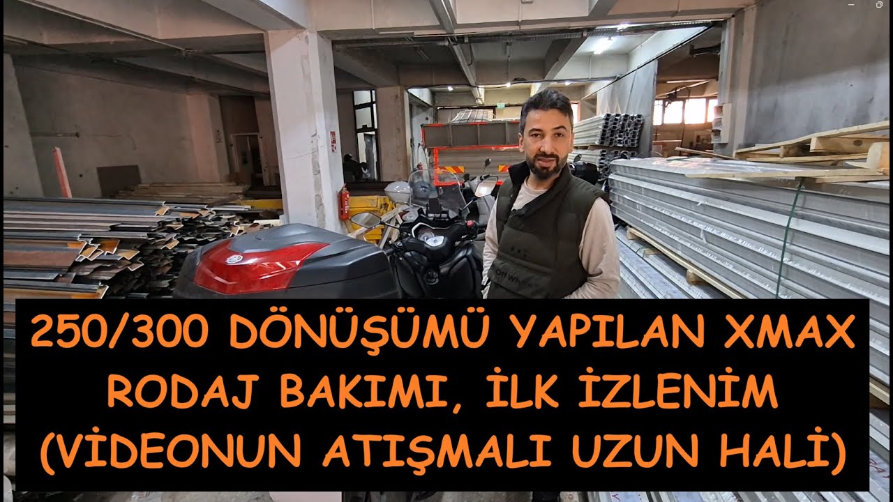 250'den 300'e güçlendirilen motorun rodaj,ilk yorum çekiminde atışmalarımızın çıkarılmamış hali.