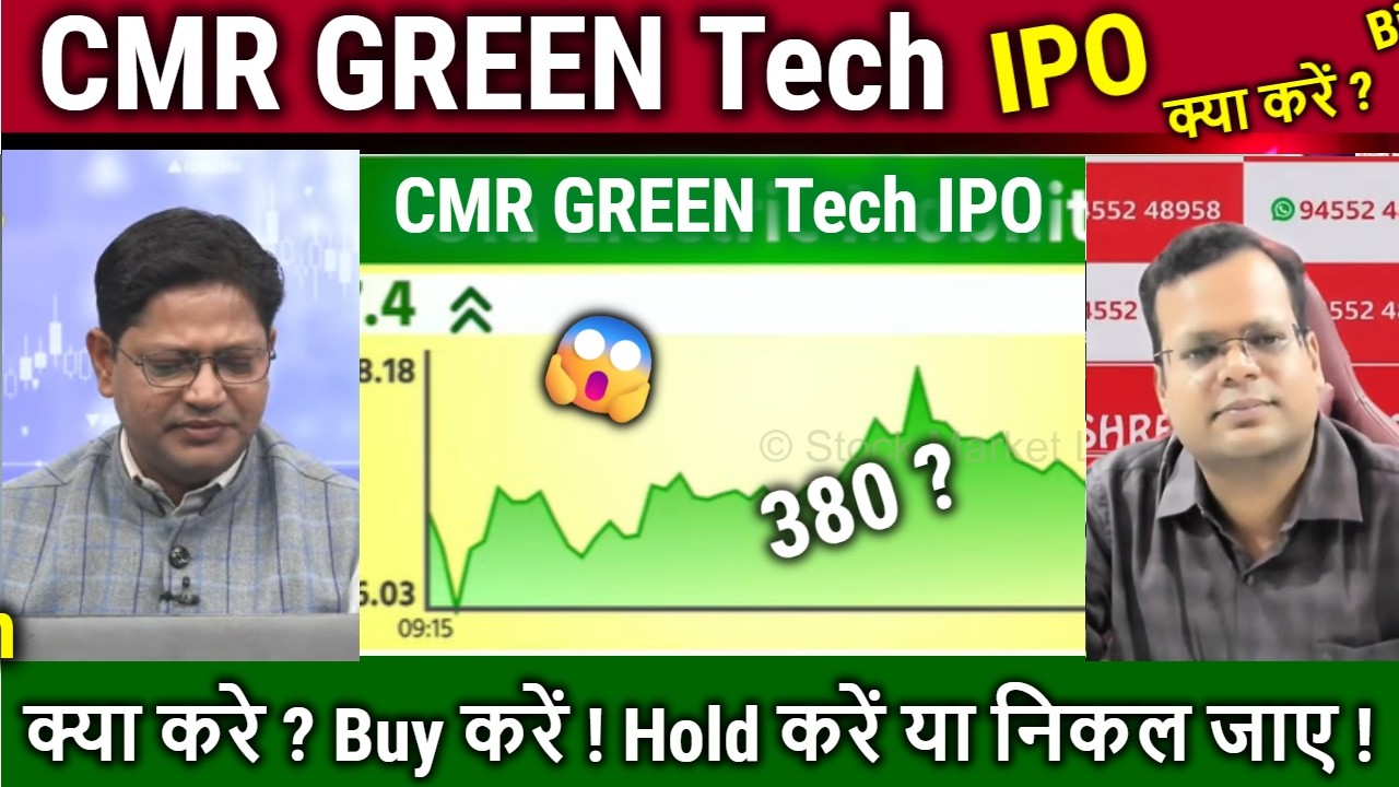 CMR GREEN IPO Buy,Hold or Sell ? cmr green technologies share latest news,target 2030 anil singhvi