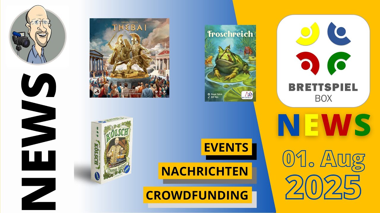 Brettspiel News der Brettspielbox - 01. August 2025