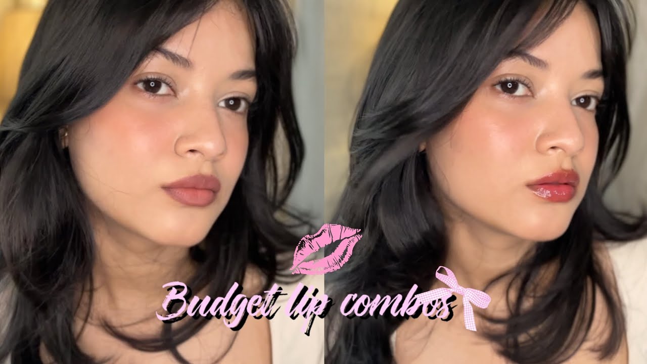 My budget lip combos everyone should know about 🩷✨ Nude, brown, pink, red ✨🌸