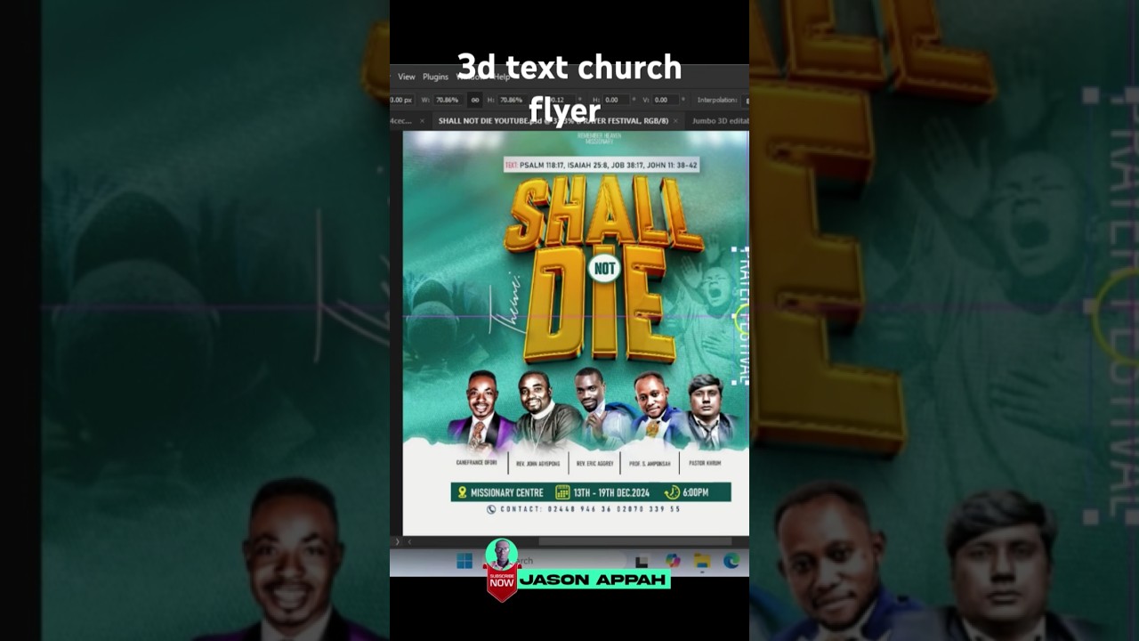 The Ultimate Guide to 3D Church Flyer Design in Photoshop