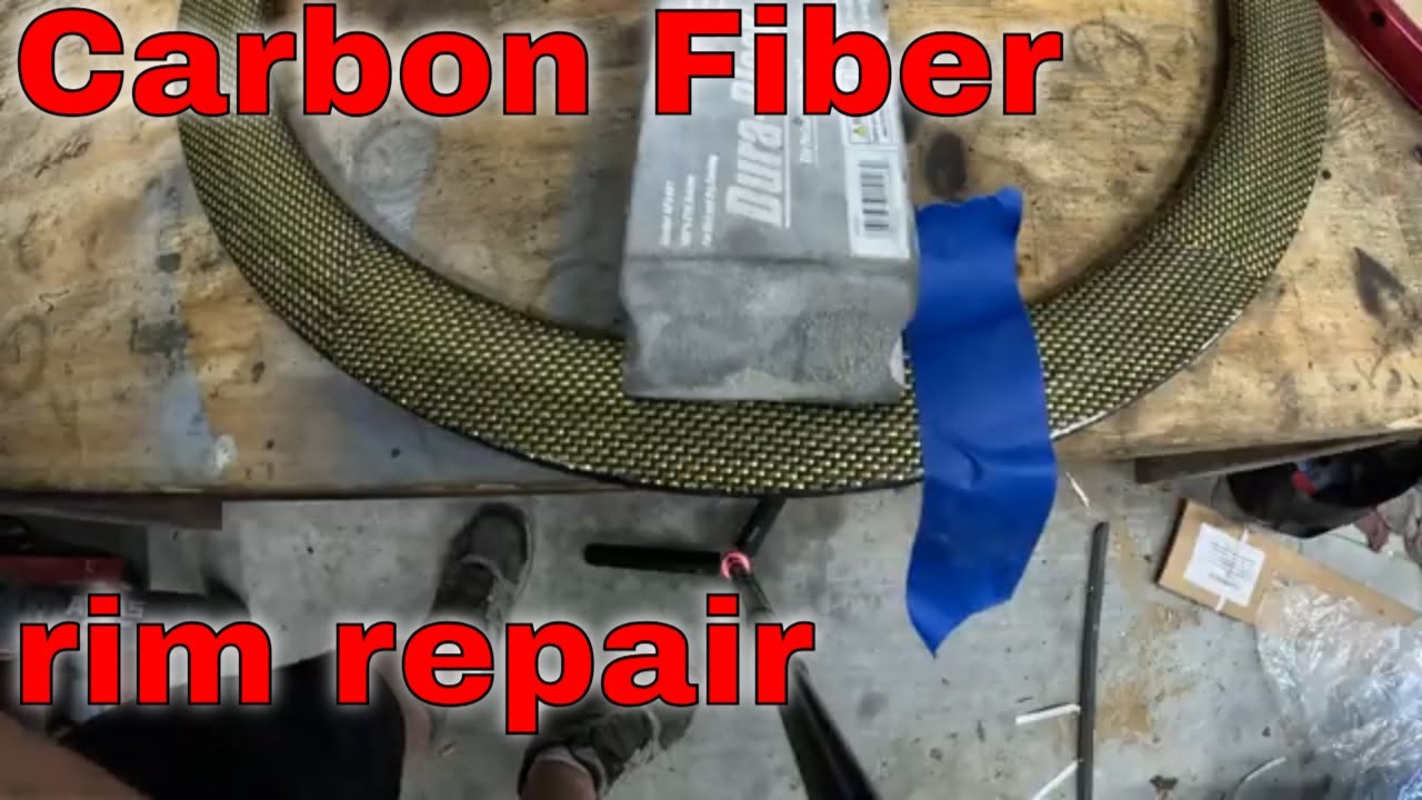 Repairing small crack in carbon fiber bmx rim.