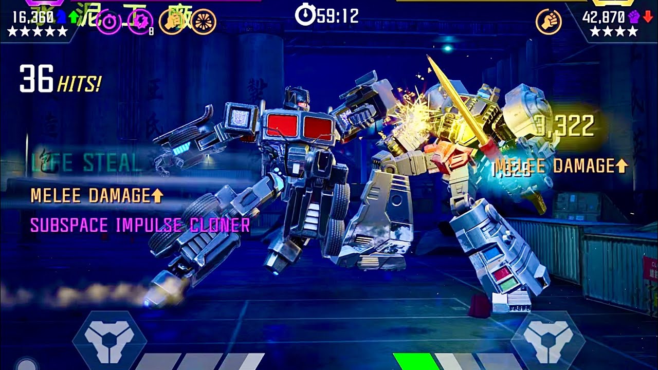 Nemesis Prime vs Grimlock AM D86 — Transformers: Forged to Fight