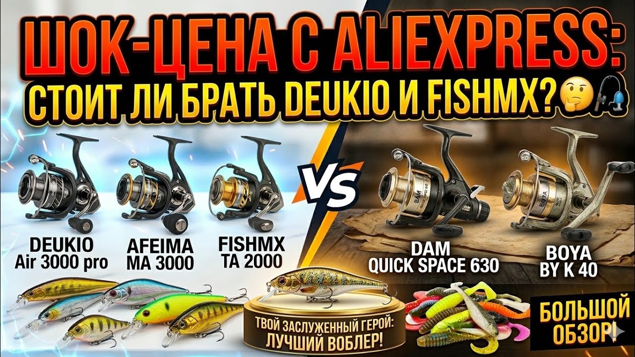«На что я ловлю? 🎣 3 новые катушки и 2 старых хита, которые до сих пор в деле!»