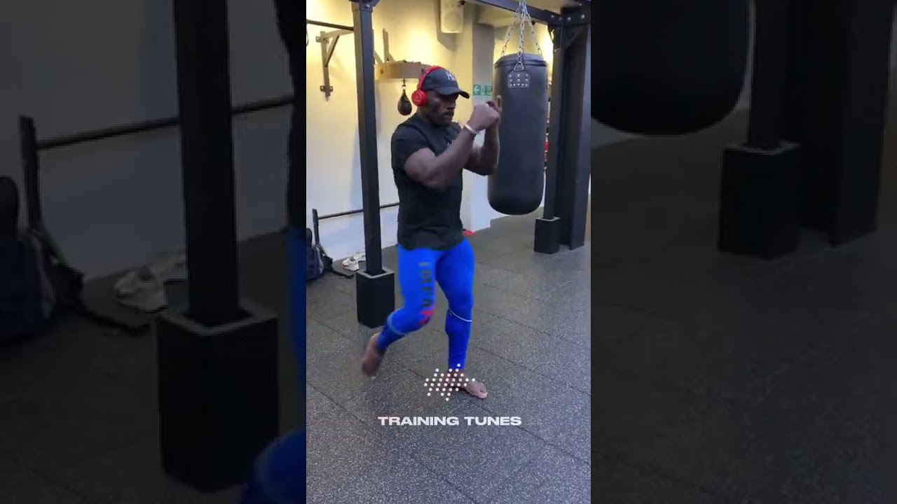 TRAINING TUNES Alain Ngalani shadow boxing #shorts #music #onechampionship #boxer #mma #bjj #a #gym