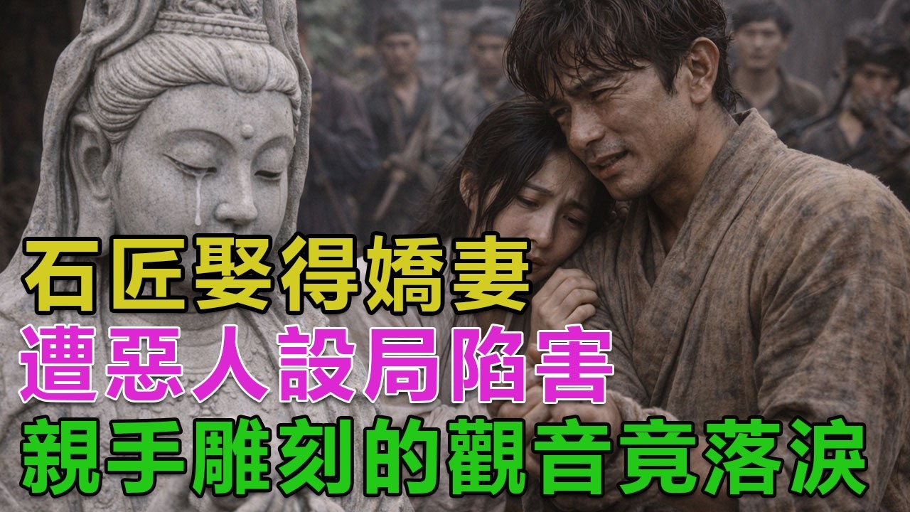 民間故事：石匠娶得嬌妻，遭惡人設局陷害，親手雕刻的觀音竟落淚