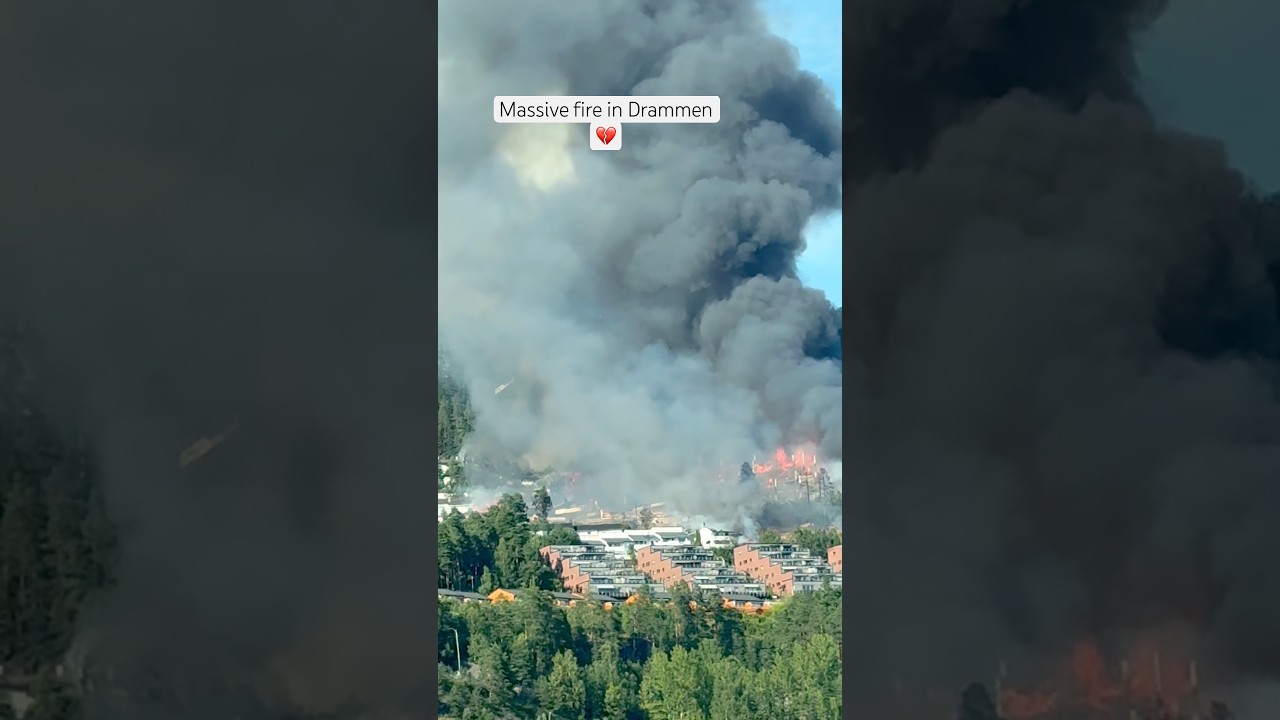 Destroyed over 100 homes. 😢 #home #norway #tragedy #fire #news #drammen #pray #update #fragile