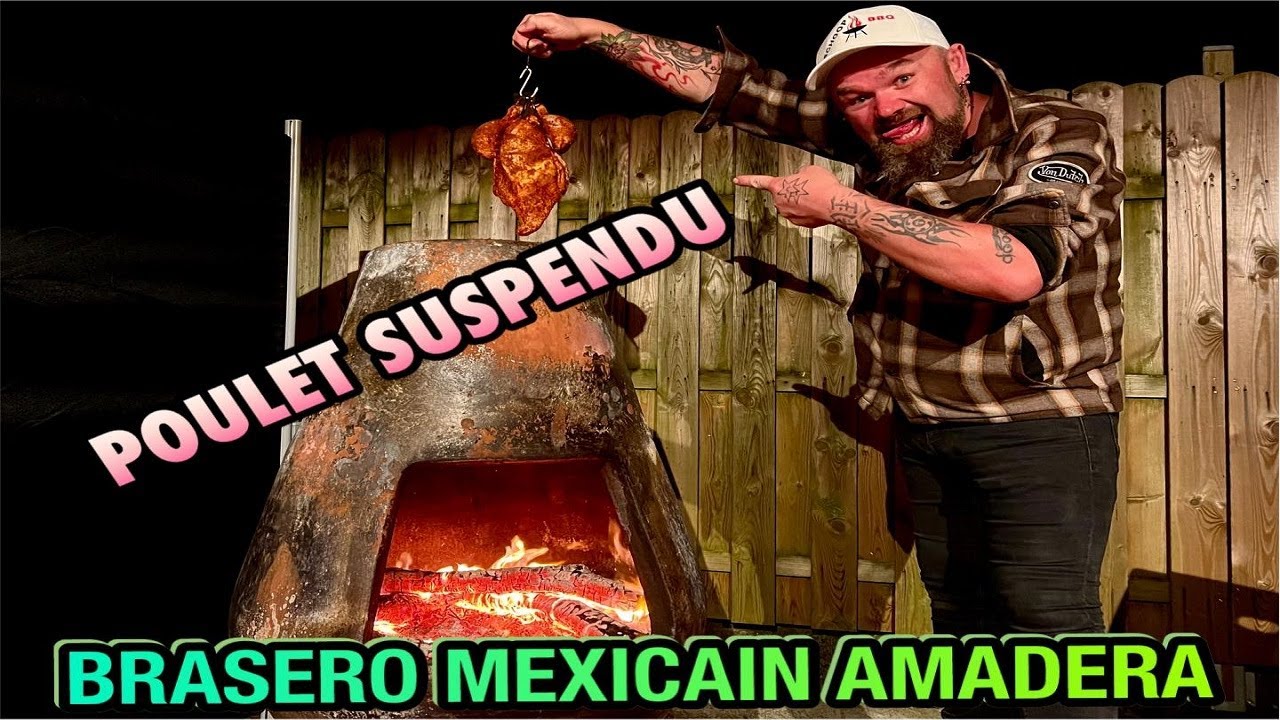 Poulet Suspendu Dans le Brasero Mexicain