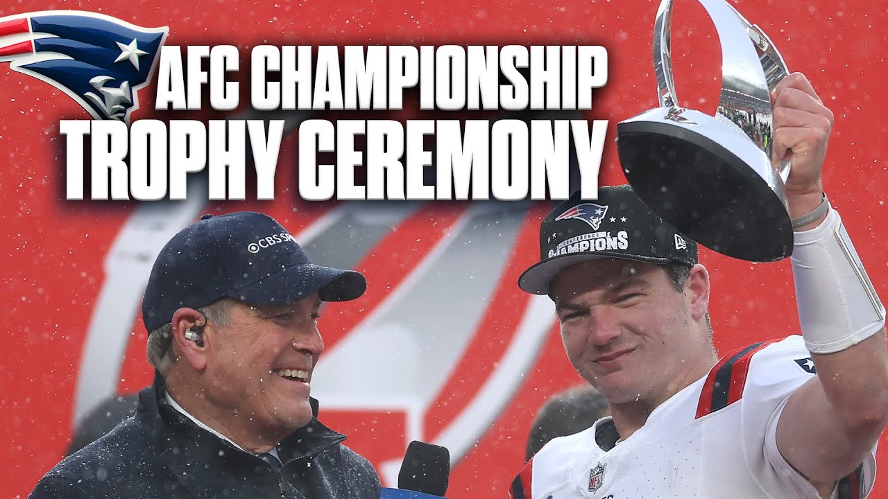 The Patriots are BACK in the Super Bowl | Trophy Presentation | NFL on CBS