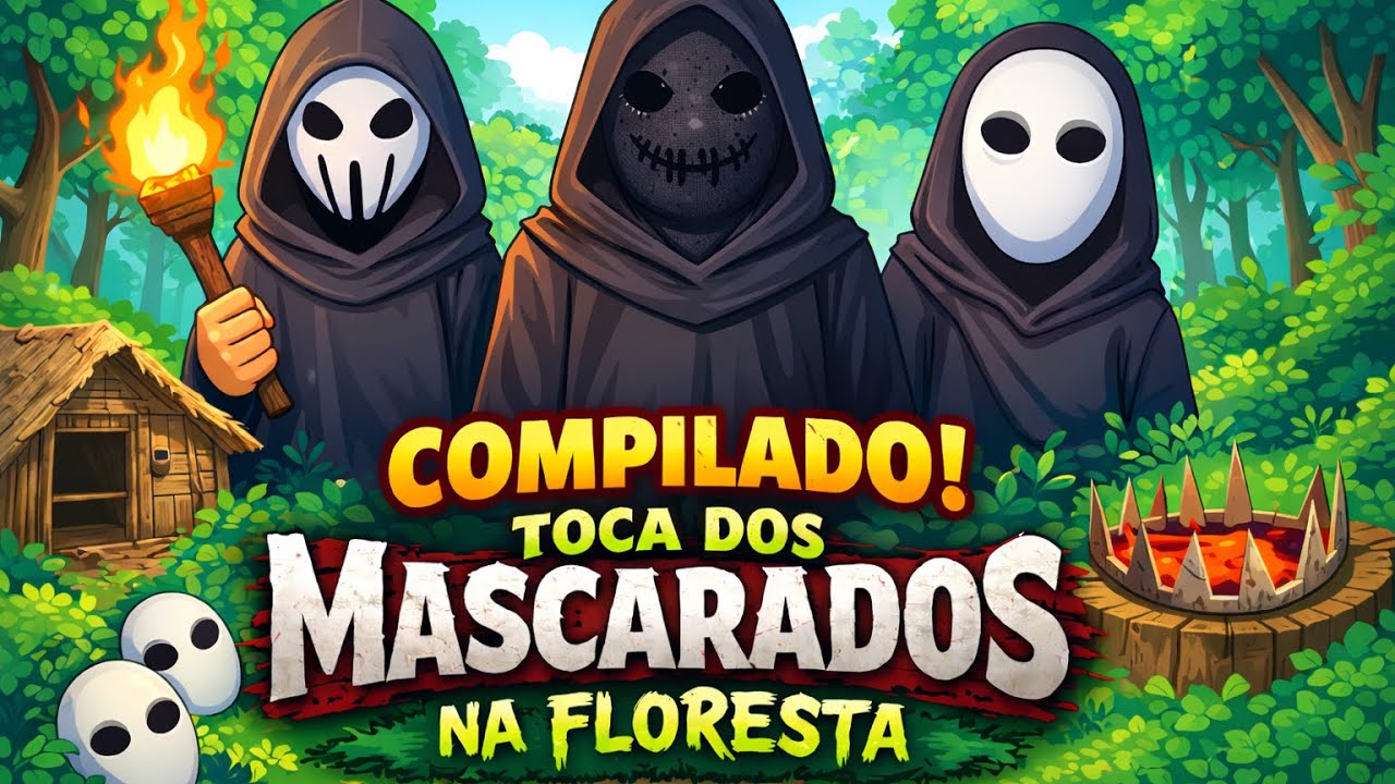 COMPILADO: A TOCA DOS MASCARADOS NA FLORESTA 😱🌳
