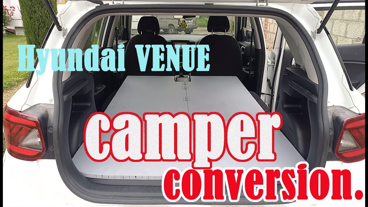 Hyundai VENUE CAMPER  CONVERSION without removing anything inside the car, for Rs.3000.oo ( PART 1 )