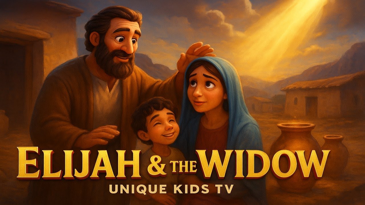 Elijah & The Widow | How God Saved Her with Oil and Flour | Bible Story for Kids