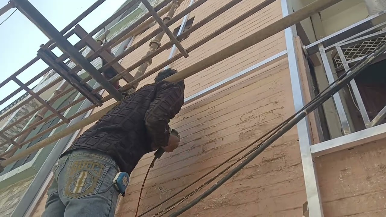 Aluminium work Sectar 105 framing ....part 1 ...