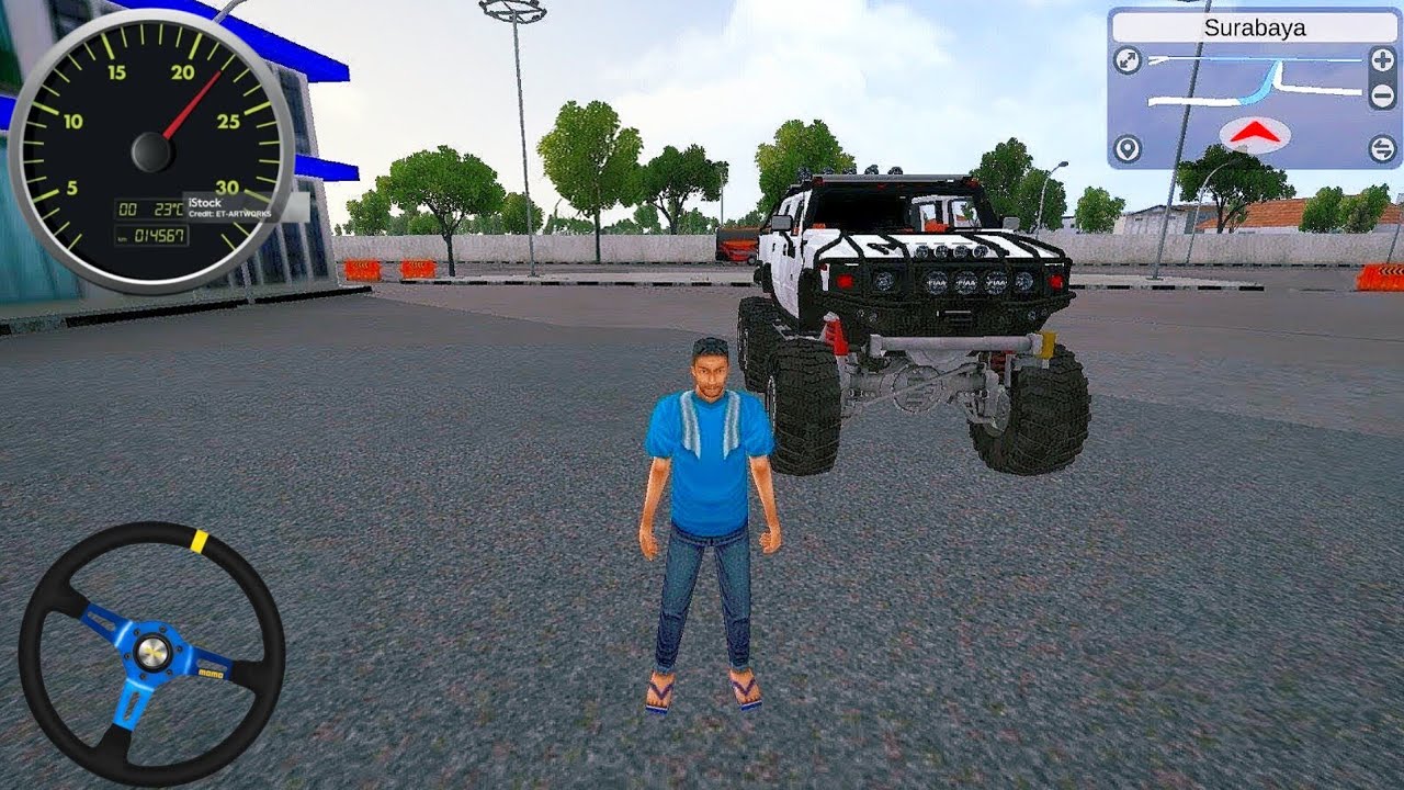 Monster Truck in Indonesia Bus Simulator 😱 | Passenger Pickup & Drop Android Gameplay