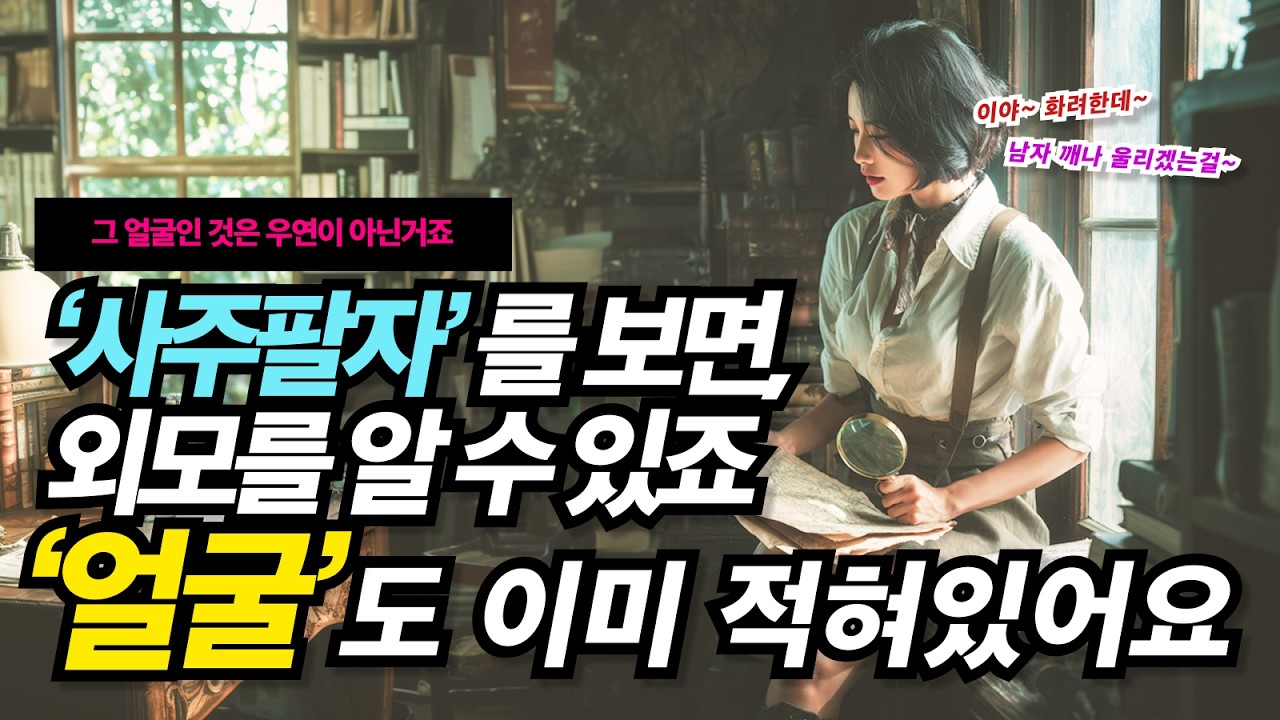 사주팔자에는 이미 외모가 나와있어요 │ 내가 이 얼굴인 것은 결코 우연이 아닙니다