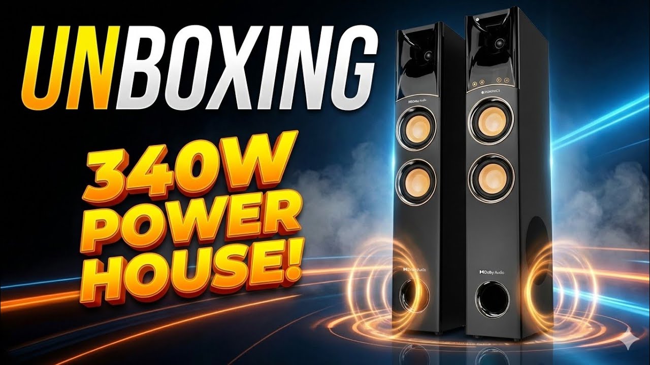 Zebronics Octave 340 Tower Speaker Unboxing | Bluetooth + HDMI + Karaoke! #ZebronicsOctave340