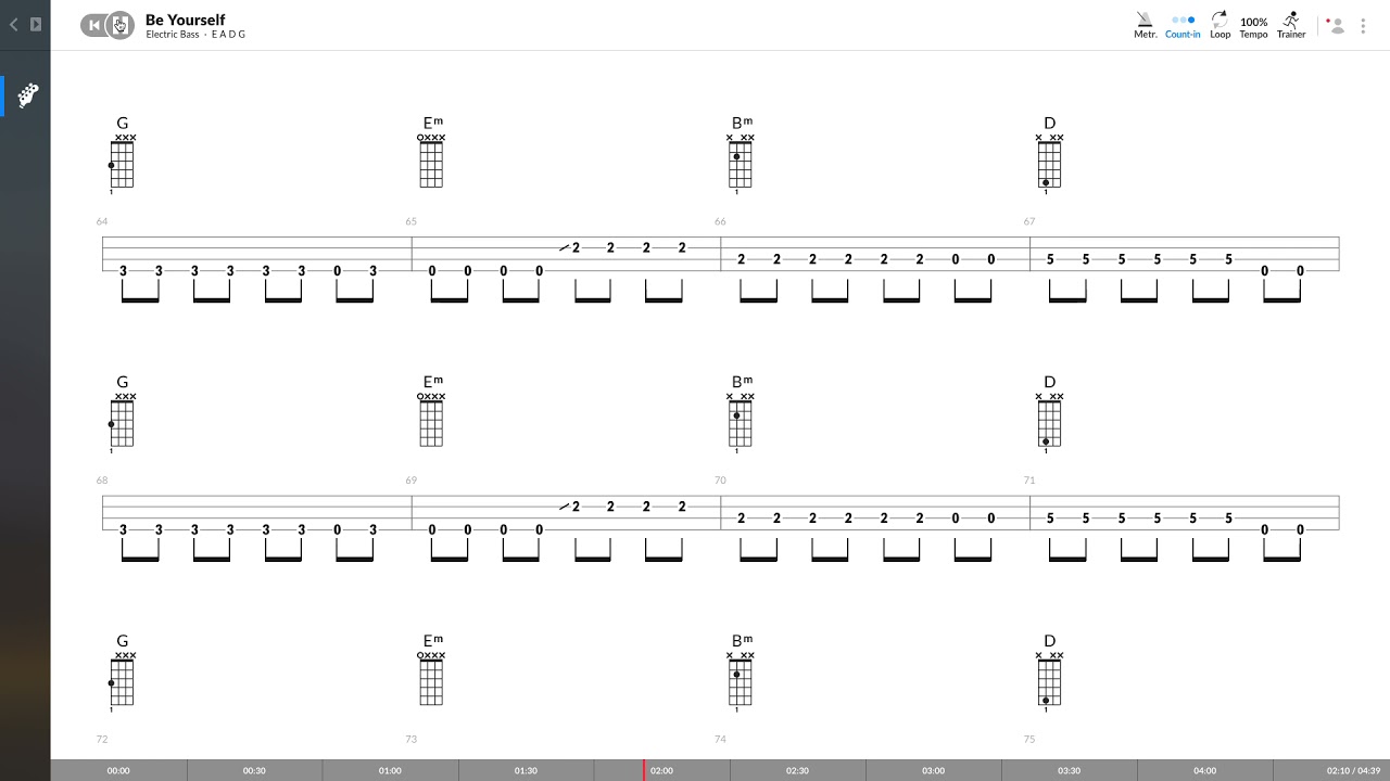 Audioslave - Be Yourself (BASS TAB PLAY ALONG)